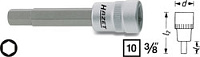 Головка 3/8" с 6-гранной вставкой хром-ванадий HAZET 8801-9